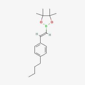 (E)-2-(4-Butylstyryl)-4,4,5,5-tetramethyl-1,3,2-dioxaborolane - 