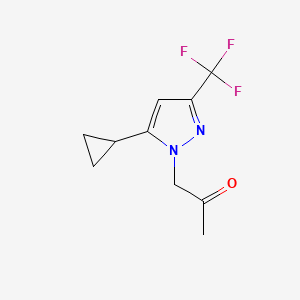 1-(5-Cyclopropyl-3-(trifluoromethyl)-1H-pyrazol-1-yl)propan-2-one - 