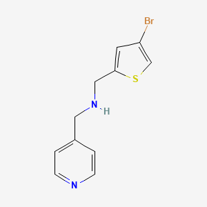 [(4-Bromothiophen-2-yl)methyl][(pyridin-4-yl)methyl]amine - 