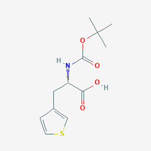 (S)-2-((tert-butoxycarbonyl)amino)-3-(thiophen-3-yl)propanoic acid - 