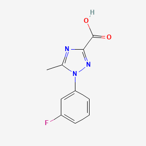 1-(3-fluorophenyl)-5-methyl-1H-1,2,4-triazole-3-carboxylic acid - 