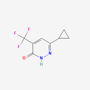 6-Cyclopropyl-4-(trifluoromethyl)-2,3-dihydropyridazin-3-one - 