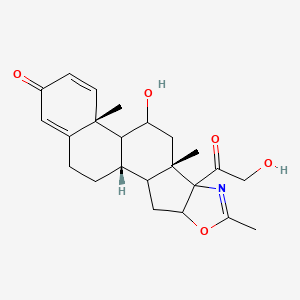 (1S,9S,11S,13R)-11-hydroxy-8-(2-hydroxyacetyl)-6,9,13-trimethyl-5-oxa-7-azapentacyclo[10.8.0.02,9.04,8.013,18]icosa-6,14,17-trien-16-one - 