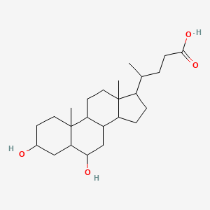 4-(3,6-dihydroxy-10,13-dimethyl-2,3,4,5,6,7,8,9,11,12,14,15,16,17-tetradecahydro-1H-cyclopenta[a]phenanthren-17-yl)pentanoic acid - 