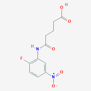 5-[(2-Fluoro-5-nitrophenyl)amino]-5-oxopentanoic acid - 451459-95-3