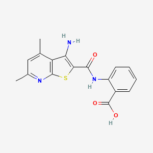 2-{3-AMINO-4,6-DIMETHYLTHIENO[2,3-B]PYRIDINE-2-AMIDO}BENZOIC ACID - 