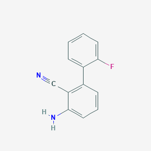 3-Amino-2'-fluoro-[1,1'-biphenyl]-2-carbonitrile - 