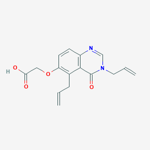{[4-Oxo-3,5-di(prop-2-en-1-yl)-3,4-dihydroquinazolin-6-yl]oxy}acetic acid - 
