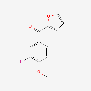 2-(3-Fluoro-4-methoxybenzoyl)furan - 