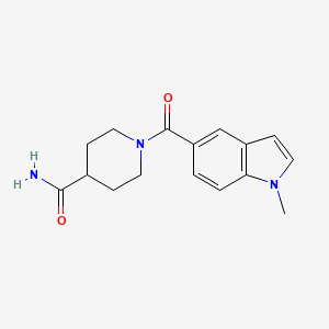 1-[(1-methyl-1H-indol-5-yl)carbonyl]piperidine-4-carboxamide - 