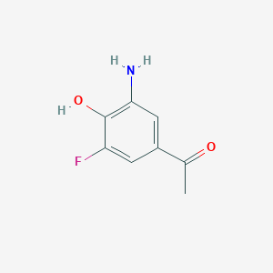 1-(3-Amino-5-fluoro-4-hydroxyphenyl)ethan-1-one - 