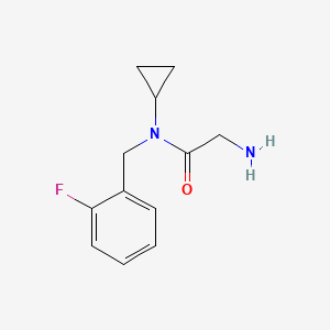2-Amino-N-cyclopropyl-N-(2-fluoro-benzyl)-acetamide - 