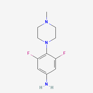 3,5-Difluoro-4-(4-methylpiperazin-1-yl)aniline - 
