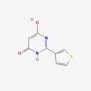 6-Hydroxy-2-(thiophen-3-yl)pyrimidin-4(1H)-one - 57059-12-8