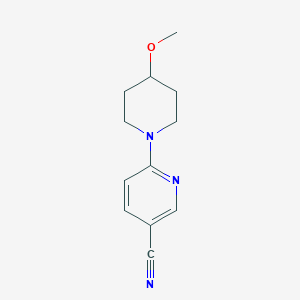 6-(4-Methoxypiperidin-1-yl)nicotinonitrile - 