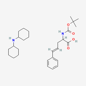 (4E)-2-{[(tert-butoxy)carbonyl]amino}-5-phenylpent-4-enoic acid; N-cyclohexylcyclohexanamine - 