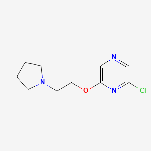 2-(2-(Pyrrolidin-1-yl)ethoxy)-6-chloropyrazine - 1242240-90-9