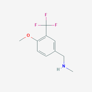 1-(4-Methoxy-3-(trifluoromethyl)phenyl)-N-methylmethanamine - 