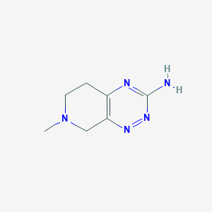 7-Methyl-5,6,7,8-tetrahydro-pyrido[4,3-e][1,2,4]triazin-3-ylamine - 