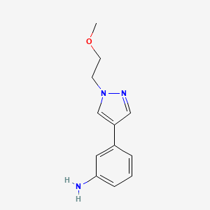 3-(1-(2-Methoxyethyl)-1H-pyrazol-4-yl)aniline - 