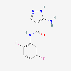 5-amino-N-(2,5-difluorophenyl)-1H-pyrazole-4-carboxamide - 