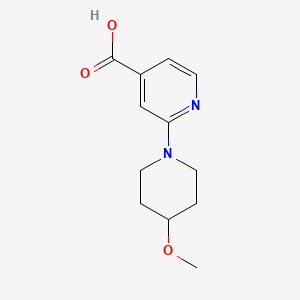 2-(4-Methoxypiperidin-1-yl)isonicotinic acid - 
