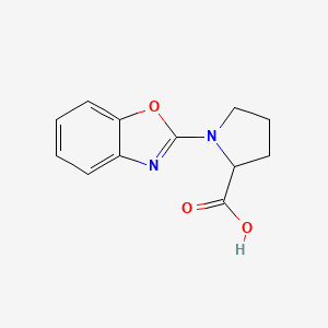 1-(1,3-Benzoxazol-2-yl)pyrrolidine-2-carboxylic acid - 