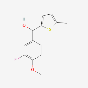 3-Fluoro-4-methoxyphenyl-(5-methyl-2-thienyl)methanol - 