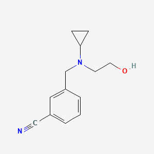 3-{[Cyclopropyl-(2-hydroxy-ethyl)-amino]-methyl}-benzonitrile - 