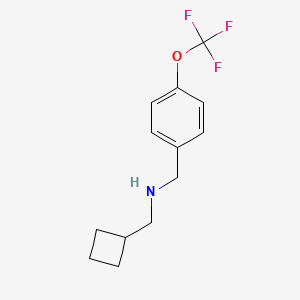 (Cyclobutylmethyl)({[4-(trifluoromethoxy)phenyl]methyl})amine - 