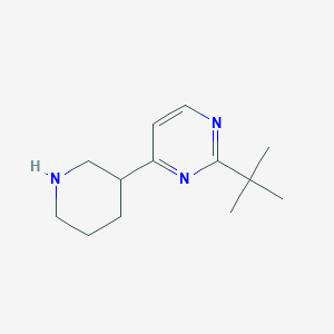 2-Tert-butyl-4-(piperidin-3-yl)pyrimidine - 
