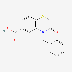 4-benzyl-3-oxo-3,4-dihydro-2H-1,4-benzothiazine-6-carboxylic acid - 
