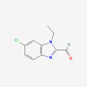 6-Chloro-1-ethyl-1H-benzo[d]imidazole-2-carbaldehyde - 