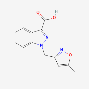 1-[(5-methylisoxazol-3-yl)methyl]-1H-indazole-3-carboxylic acid - 