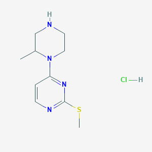 4-(2-Methyl-piperazin-1-yl)-2-methylsulfanyl-pyrimidine hydrochloride - 