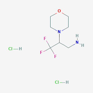 3,3,3-Trifluoro-2-(morpholin-4-yl)propan-1-amine dihydrochloride - 