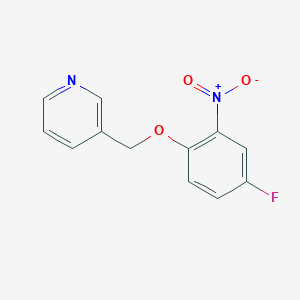 3-((4-Fluoro-2-nitrophenoxy)methyl)pyridine - 