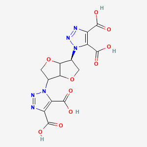 1-[(6S)-6-(dicarboxy-1H-1,2,3-triazol-1-yl)-hexahydrofuro[3,2-b]furan-3-yl]-1H-1,2,3-triazole-4,5-dicarboxylic acid - 