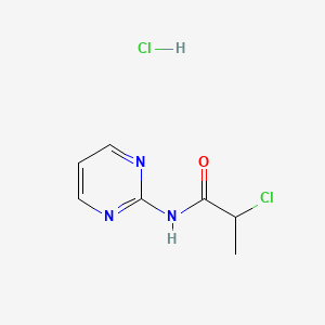 2-chloro-N-(pyrimidin-2-yl)propanamide hydrochloride - 
