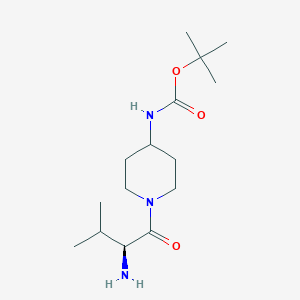 [1-((S)-2-Amino-3-methyl-butyryl)-piperidin-4-yl]-carbamic acid tert-butyl ester - 