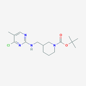 3-[(4-Chloro-5-methyl-pyrimidin-2-ylamino)-methyl]-piperidine-1-carboxylic acid tert-butyl ester - 