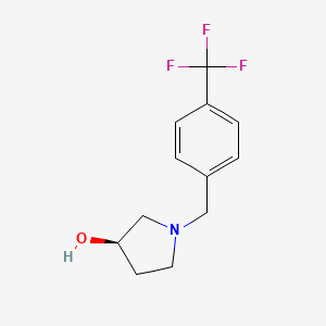 (3R)-1-{[4-(trifluoromethyl)phenyl]methyl}pyrrolidin-3-ol - 