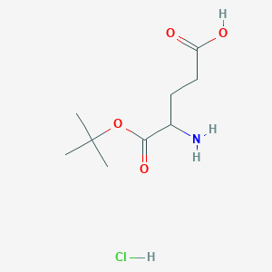 4-Amino-5-[(2-methylpropan-2-yl)oxy]-5-oxopentanoic acid hydrochloride - 
