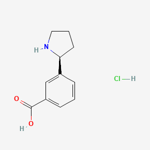 (S)-3-(Pyrrolidin-2-yl)benzoic acid hydrochloride - 