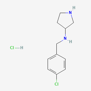 (4-Chloro-benzyl)-pyrrolidin-3-yl-amine hydrochloride - 