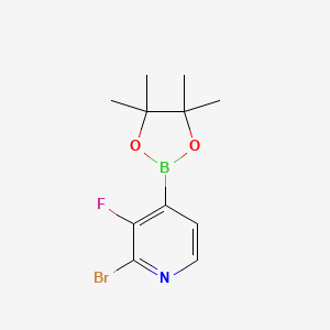 2-Bromo-3-fluoro-4-(4,4,5,5-tetramethyl-1,3,2-dioxaborolan-2-yl)pyridine - 