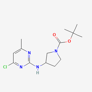 3-(4-Chloro-6-methyl-pyrimidin-2-ylamino)-pyrrolidine-1-carboxylic acid tert-butyl ester - 