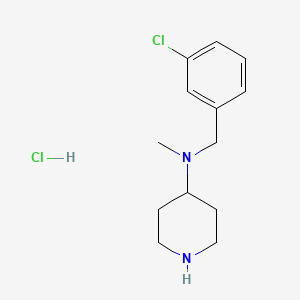 (3-Chloro-benzyl)-methyl-piperidin-4-yl-amine hydrochloride - 