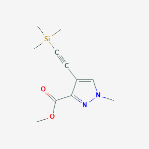 Methyl 1-methyl-4-((trimethylsilyl)ethynyl)-1H-pyrazole-3-carboxylate - 