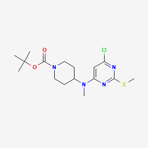 4-[(6-Chloro-2-methylsulfanyl-pyrimidin-4-yl)-methyl-amino]-piperidine-1-carboxylic acid tert-butyl ester - 